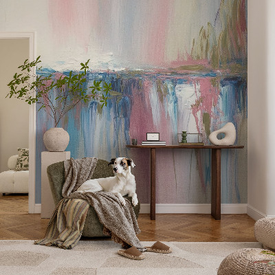 Carta da parati panoramica effetto 3D Astrazione colorata