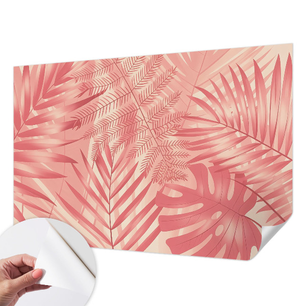 Carta da parati cameretta Foglie tropicali