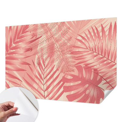 Carta da parati cameretta Foglie tropicali