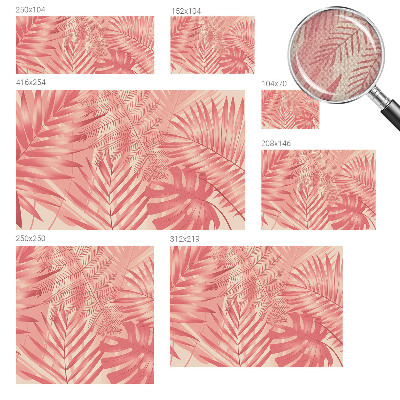 Carta da parati cameretta Foglie tropicali