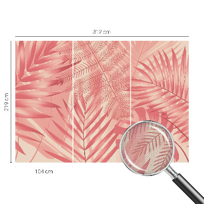 Carta da parati cameretta Foglie tropicali