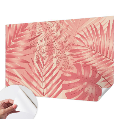 Carta da parati cameretta Foglie tropicali