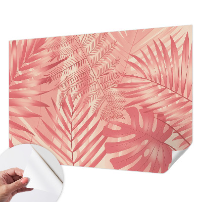 Carta da parati cameretta Foglie tropicali