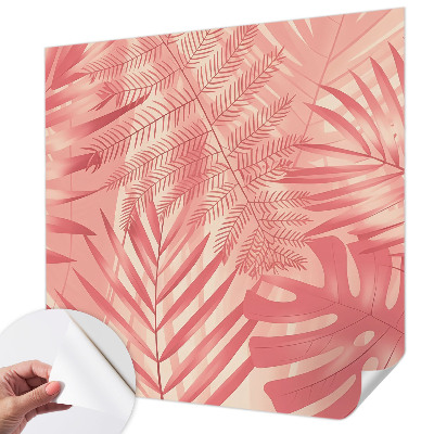 Carta da parati cameretta Foglie tropicali