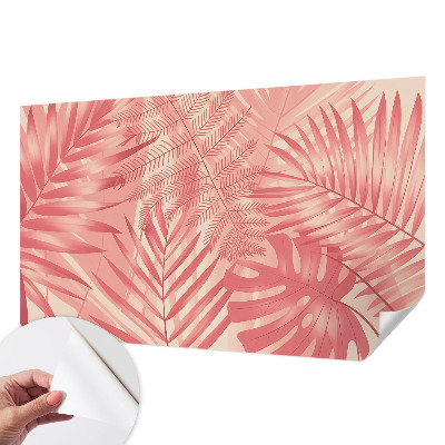 Carta da parati cameretta Foglie tropicali