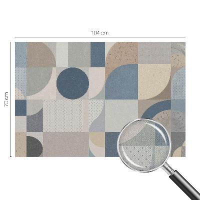 Carta da parati 3D Mosaico geometrico