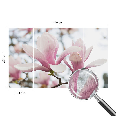 Carta da parati cameretta Fiori di magnolia