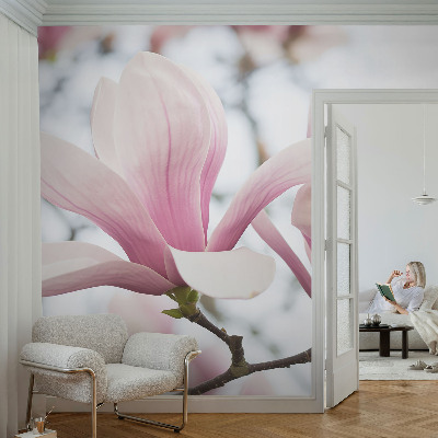 Carta da parati cameretta Fiori di magnolia
