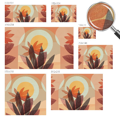 Fotomurale adesivo Astrazione floreale