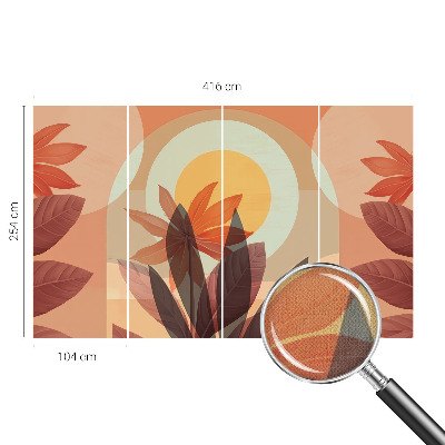 Fotomurale adesivo Astrazione floreale