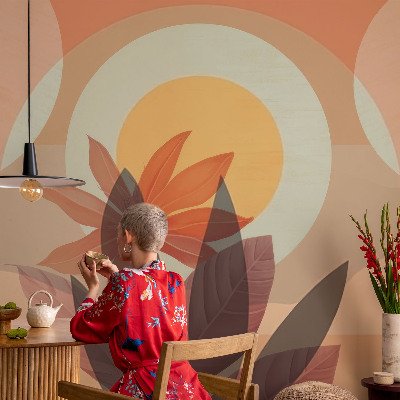 Fotomurale adesivo Astrazione floreale