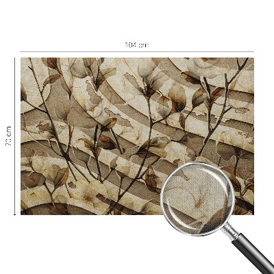 Fotomurale effetto 3D flora classica