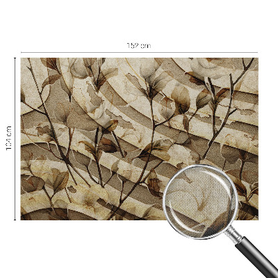 Fotomurale effetto 3D flora classica