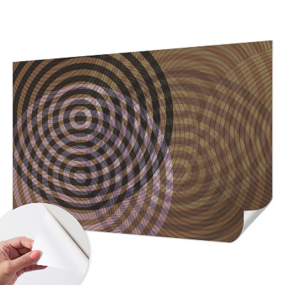 Fotomurale 3D Cerchi ipnotici