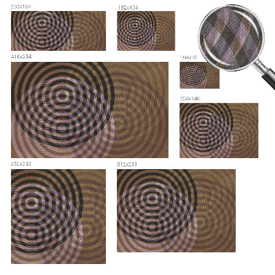 Fotomurale 3D Cerchi ipnotici