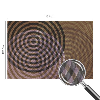 Fotomurale 3D Cerchi ipnotici
