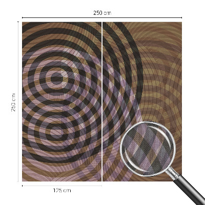 Fotomurale 3D Cerchi ipnotici