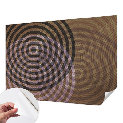 Fotomurale 3D Cerchi ipnotici