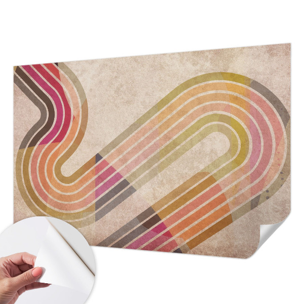 Carta da parati cameretta Linee geometriche