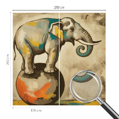 Carta da parati 3D elefante astratto