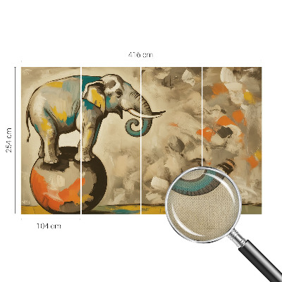 Carta da parati 3D elefante astratto