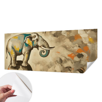 Carta da parati 3D elefante astratto