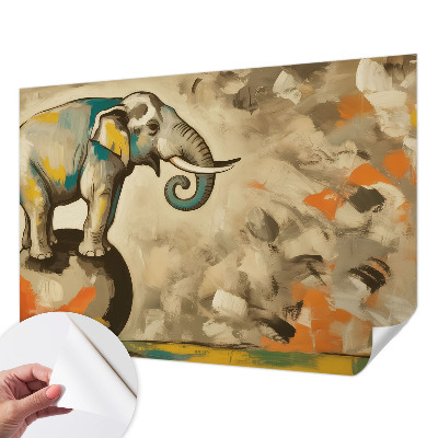 Carta da parati 3D elefante astratto
