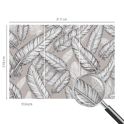 Fotomurale 3D Piume delicate