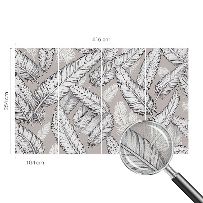 Fotomurale 3D Piume delicate