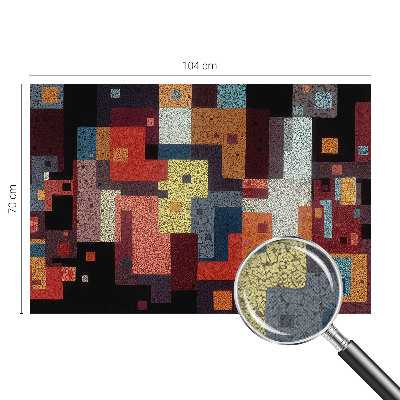 Carta da parati effetto profondità Forme multicolori