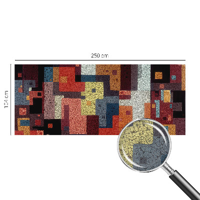 Carta da parati effetto profondità Forme multicolori