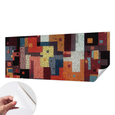 Carta da parati effetto profondità Forme multicolori