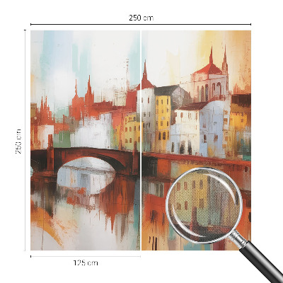 Carta da parati cameretta Paesaggio urbano