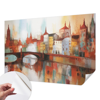 Carta da parati cameretta Paesaggio urbano