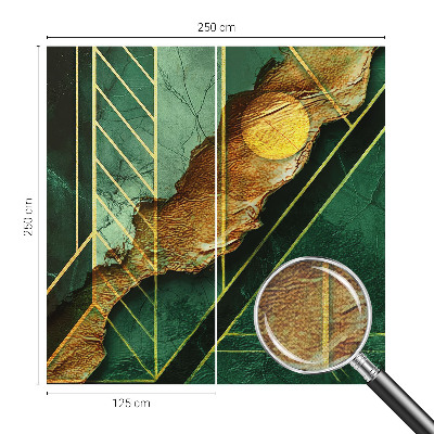 Carta da parati per cameretta tensione geometrica