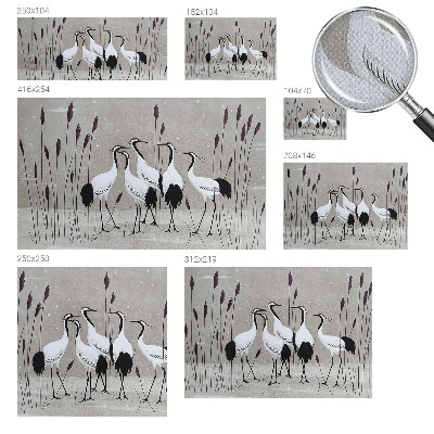 Fotomurale per cameretta Uno stormo di gru