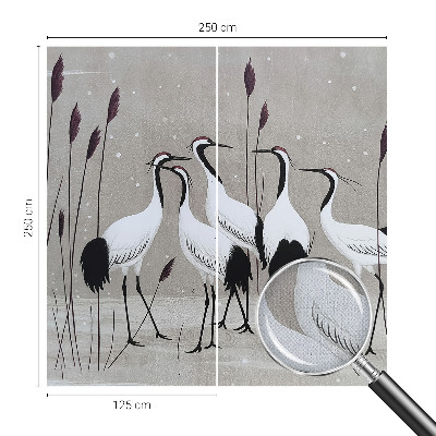 Fotomurale per cameretta Uno stormo di gru