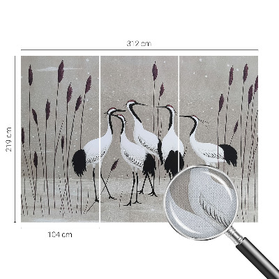 Fotomurale per cameretta Uno stormo di gru