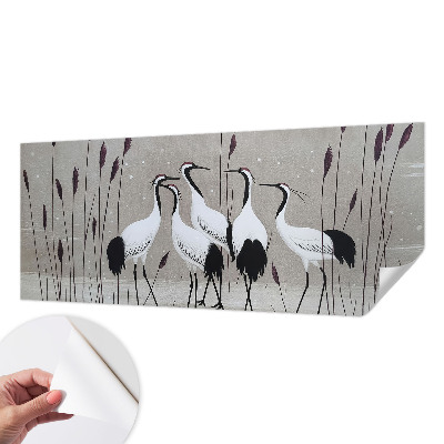 Fotomurale per cameretta Uno stormo di gru