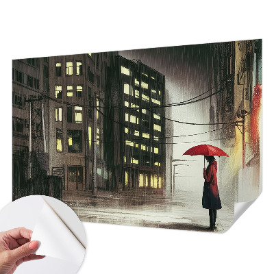 Fotomurale per bambini Città piovosa