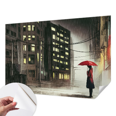 Fotomurale per bambini Città piovosa