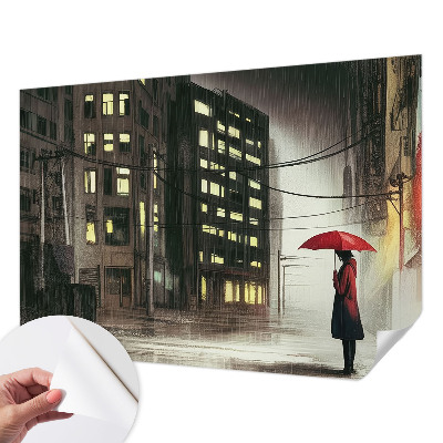 Fotomurale per bambini Città piovosa