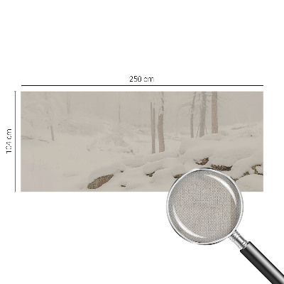 Carta da parati 3D Foresta innevata