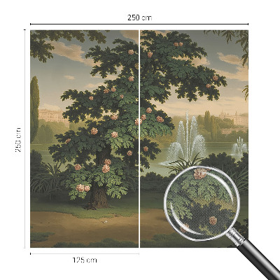 Fotomurale effetto 3D Giardino naturale