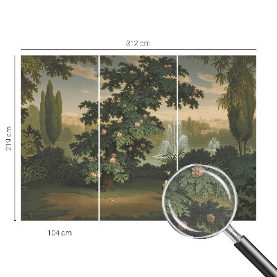 Fotomurale effetto 3D Giardino naturale