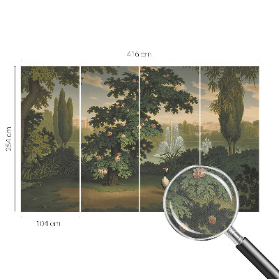 Fotomurale effetto 3D Giardino naturale