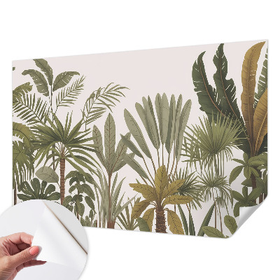 Fotomurale 3D foglie esotiche