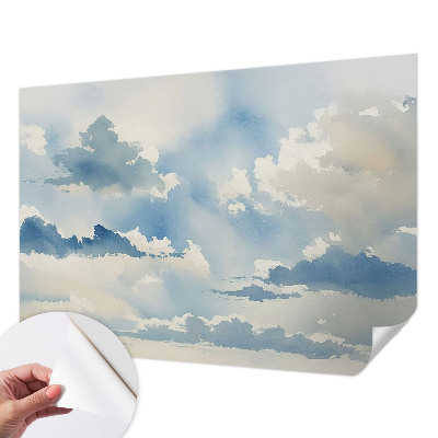 Carta da parati panoramica effetto 3D Nuvole celesti