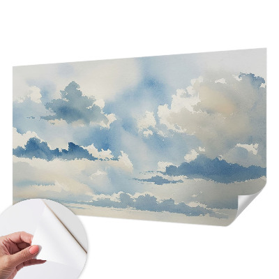 Carta da parati panoramica effetto 3D Nuvole celesti