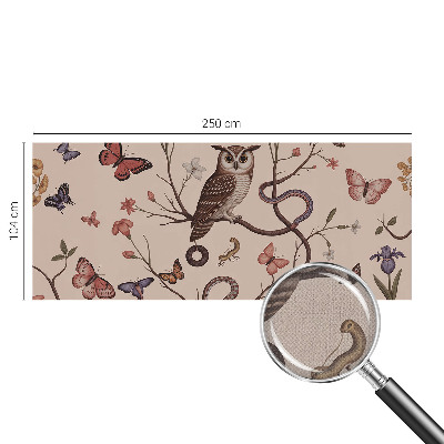 Carta da parati cameretta Natura del gufo